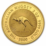 2000 Australia 2 oz Gold Nugget BU
