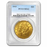 1905 $20 Liberty Gold Double Eagle MS-62 PCGS