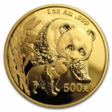 2004 China 1 oz Gold Panda BU (Not Sealed)