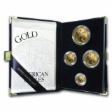 1997-W 4-Coin Proof Gold American Eagle Set (w/Box & COA)