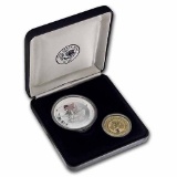 2002 Perth Mint 2-Coin Tribute to Freedom Proof Set (w/Box)