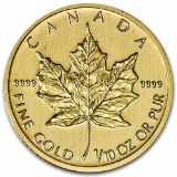 2013 Canada 1/10 oz Gold Maple Leaf BU