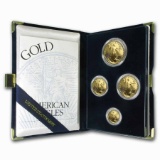 1995-W 4-Coin Proof Gold American Eagle Set (w/Box & COA)