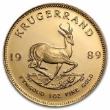 1989 South Africa 1 oz Proof Gold Krugerrand