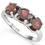 9 3/5 CARAT GARNET 925 STERLING SILVER RING