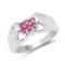 0.36 Carat Genuine Ruby .925 Sterling Silver Ring