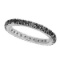 Black Diamond Eternity Band 14K White Gold (0.51 ctw)