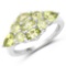 2.48 Carat Genuine Peridot .925 Sterling Silver Ring