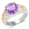 3.30 Carat Genuine Amethyst .925 Sterling Silver Ring