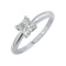 Certified 1.01 CTW Princess Diamond Solitaire 14k Ring J/SI1