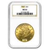 $20 Liberty Gold Double Eagle MS-65 NGC (Random)