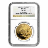 2006 China 1 oz Gold Panda MS-68 NGC