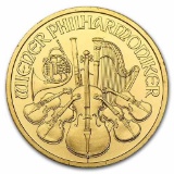 2009 Austria 1/4 oz Gold Philharmonic BU