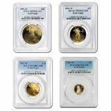 2007-W 4-Coin Proof Gold American Eagle Set PR-70 PCGS