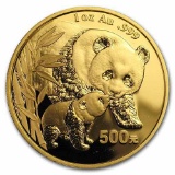 2004 China 1 oz Gold Panda BU (Not Sealed)