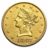 1847 $10 Liberty Gold Eagle XF