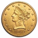 1849 $10 Liberty Gold Eagle XF