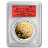 1989 China 1 oz Proof Gold Panda PR-69 PCGS