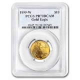 1999-W 1/4 oz Proof Gold American Eagle PR-70 PCGS