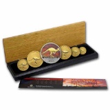 2008 Australia 6-Coin Gold & Silver Kangaroo Prestige Set BU