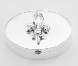 Classic French Fleur de Lis - Pillbox Sterling Silver