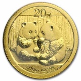 2009 China 1/20 oz Gold Panda BU (Sealed)