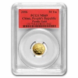 2006 China 1/10 oz Gold Panda MS-69 PCGS