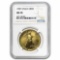 1987 1 oz Gold American Eagle MS-70 NGC (Registry Set)