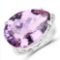 14.40 Carat Genuine Amethyst .925 Sterling Silver Ring