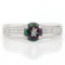 3/4 CARAT MYSTIC GEMSTONE & DIAMOND 925 STERLING SILVER RING