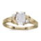 Certified 14k Yellow Gold Oval White Topaz And Diamond Ring 0.96 CTW