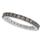 Champagne Diamond Eternity Ring Band in 14k White Gold (0.50ct)