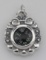 Victorian Style Scroll Design Compass Pendant Sterling Silver
