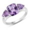 2.70 Carat Genuine Amethyst .925 Sterling Silver Ring