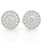 1 1/2 CARAT (30 PCS) FLAWLESS CREATED DIAMOND 925 STERLING SILVER EARRINGS