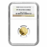 2008-W Gold $5 Commem Bald Eagle PF-70 NGC