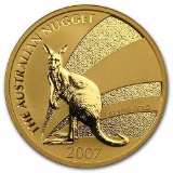 2007 Australia 1 oz Gold Nugget BU