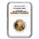 1998-W 1/2 oz Proof Gold American Eagle PF-70 NGC