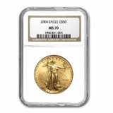 2004 1 oz Gold American Eagle MS-70 NGC
