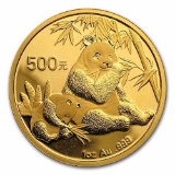 2007 China 1 oz Gold Panda BU (Not Sealed)