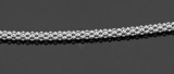 Rhodium Coreana / Popcorn Chain Necklace 1.6mm 24 inch - Sterling Silver