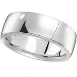 Men's Wedding Band Low Dome Comfort-Fit in Palladium (7 mm)