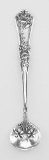 Vintage Style Floral Rose Design Sterling Silver Master Salt Spoon