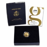 2007-W 1/10 oz Burnished Gold American Eagle (w/Box & COA)