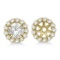 Round Diamond Earring Jackets for 5mm Studs 14K Yellow Gold (0.50ct)