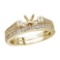 Certified 14K Yellow Gold Baguette Diamond Bridal Ring Set 0.39 CTW