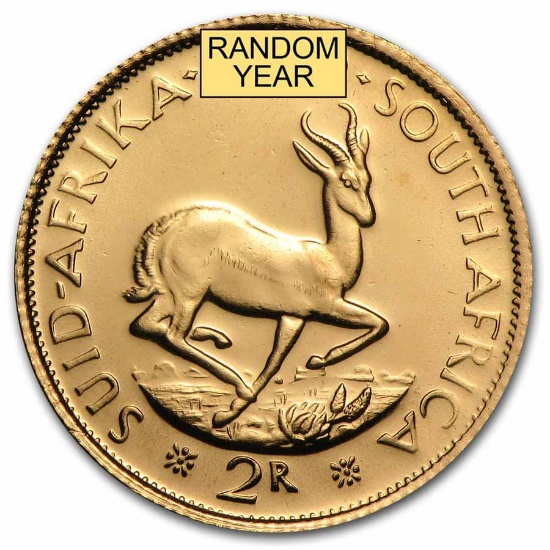 South Africa Gold 2 Rand AU (Random)