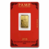 5 gram Gold Bar - PAMP Suisse Year of the Dog (In Assay)