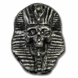 2 oz Hand-Poured Silver - Limited Edition: Pharaoh Skull