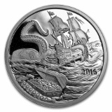 1 oz Silver Proof Round - 2016 Silverbug Island: Kraken